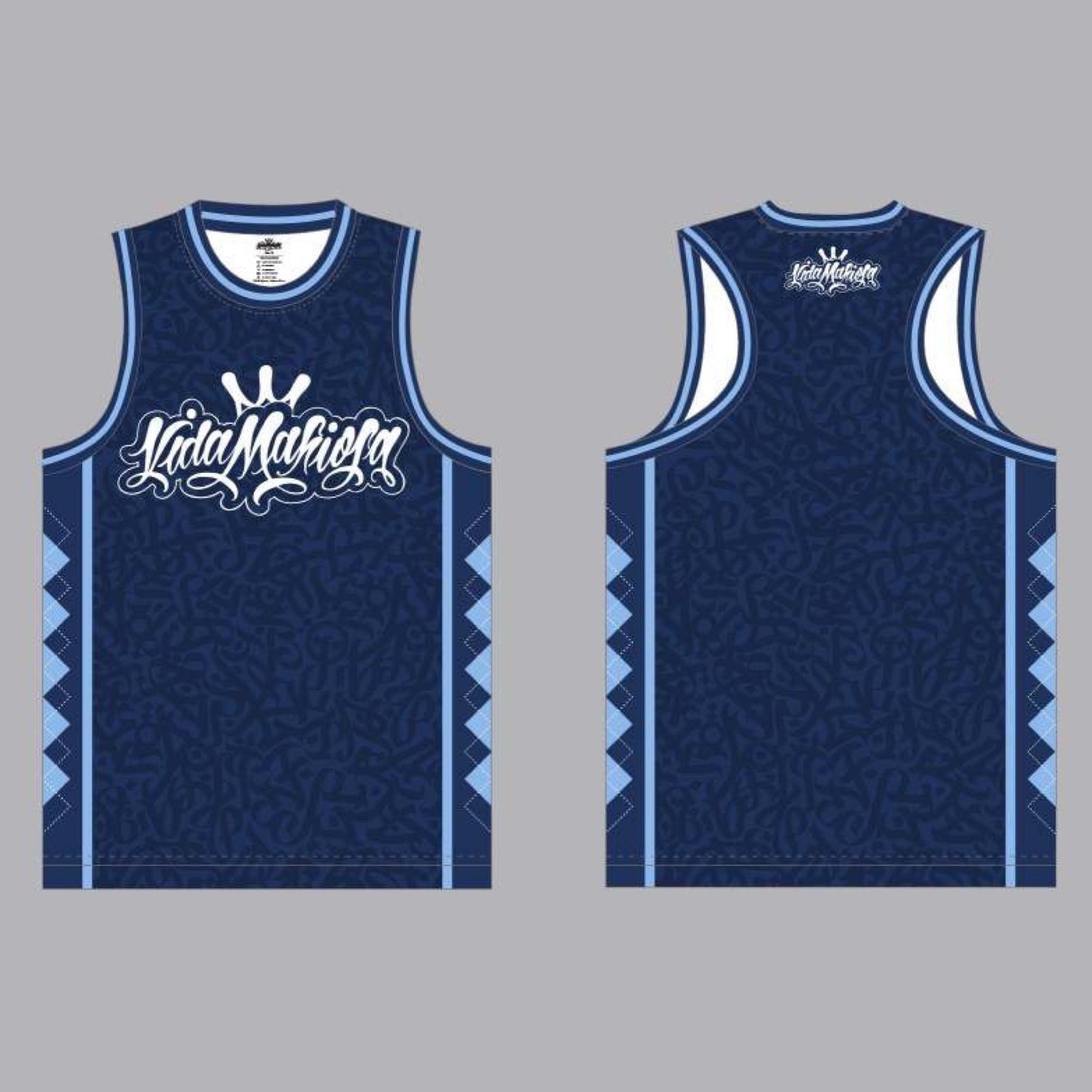 Blue Vida Mafiosa Basketball Jersey