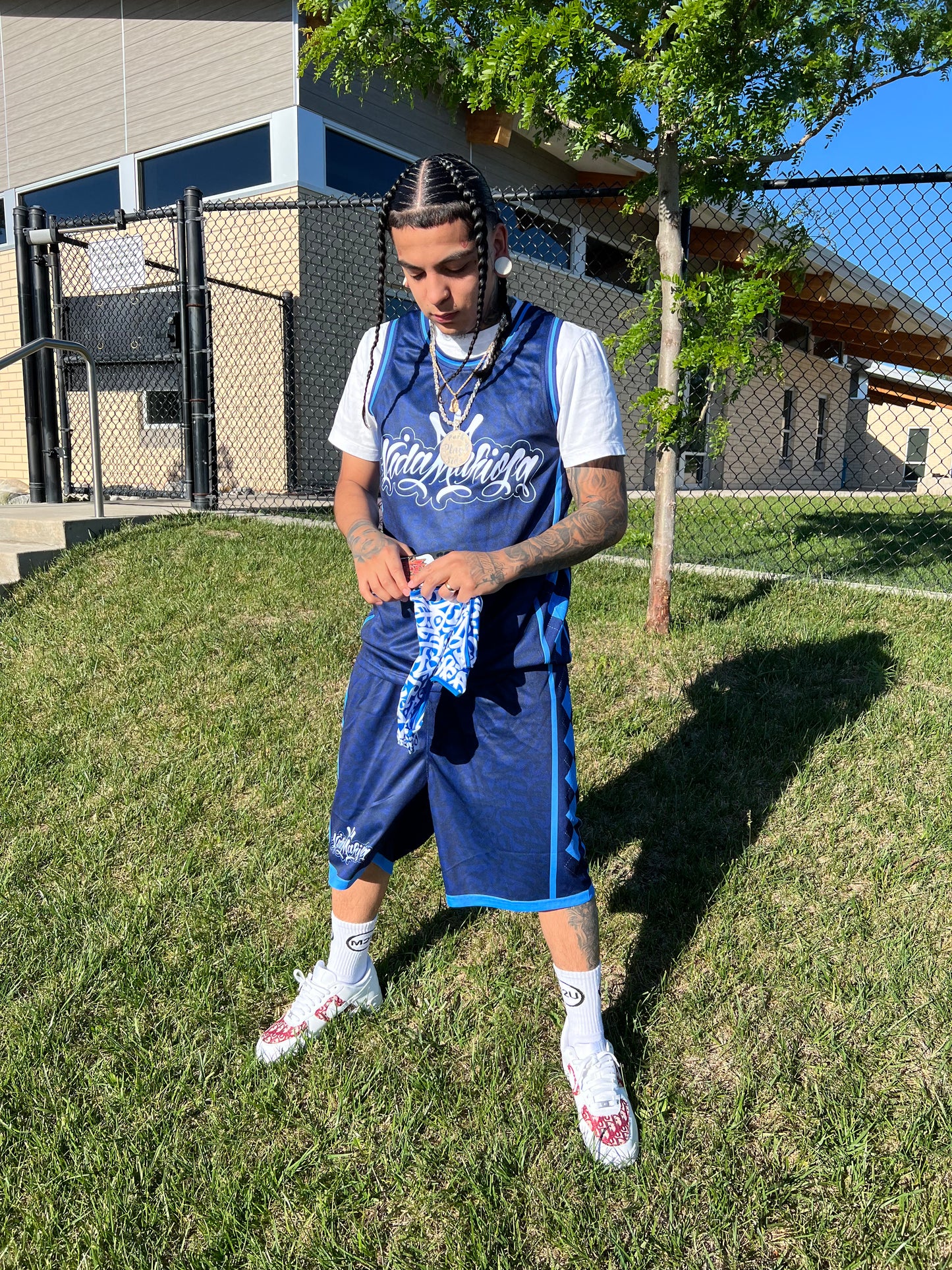 Blue Vida Mafiosa Basketball Jersey